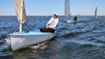 Oliver Bronke im Finn Dinghy